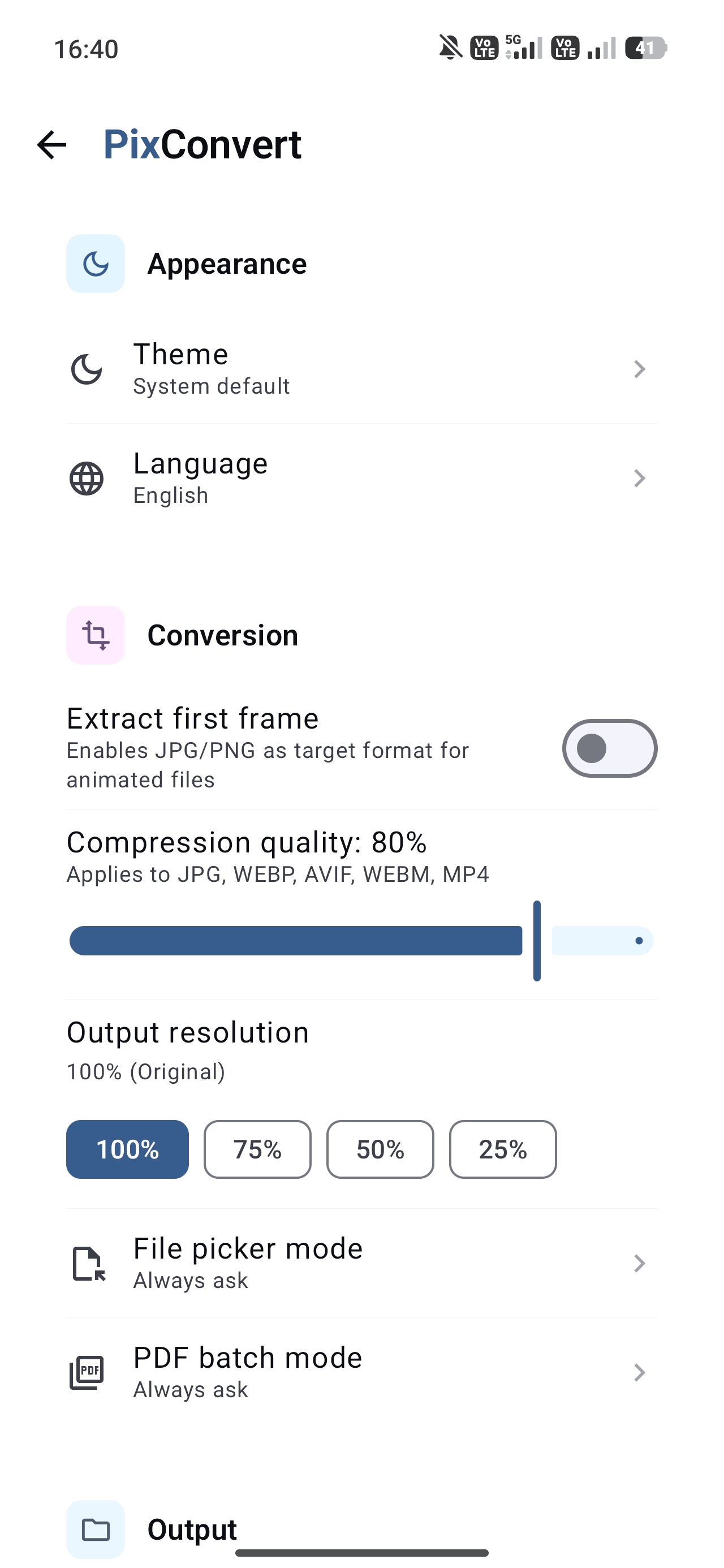 Settings with Pro status card